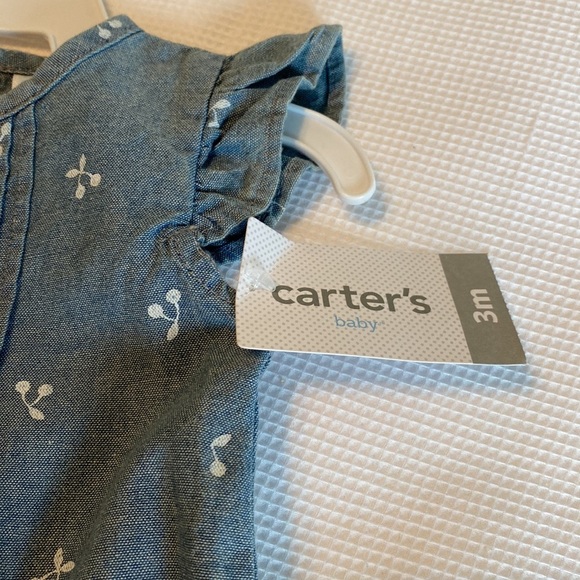 Carter’s Baby girl Jumpsuit with cherries pattern size 3 months - Picture 4 of 11